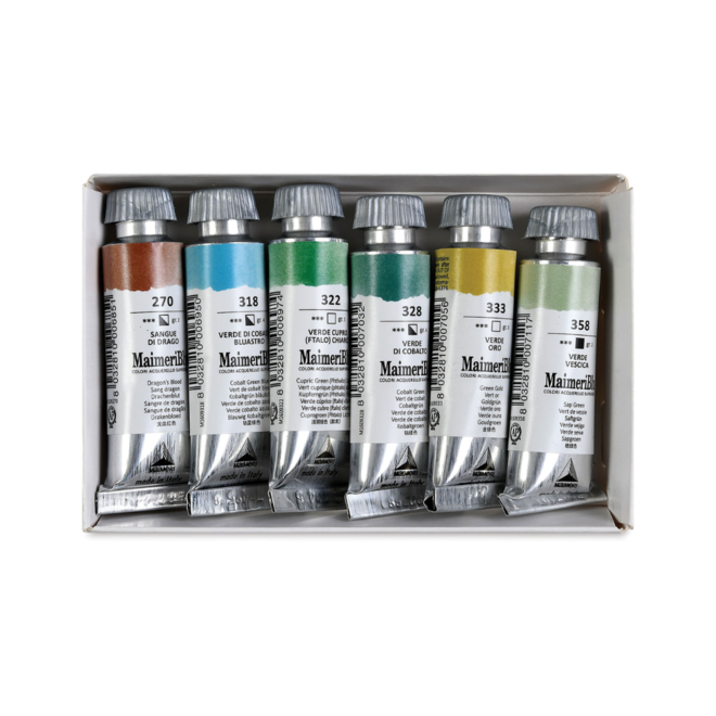 Maimeri Blu Tuscany Watercolour Set - 6x 12ml Tubes