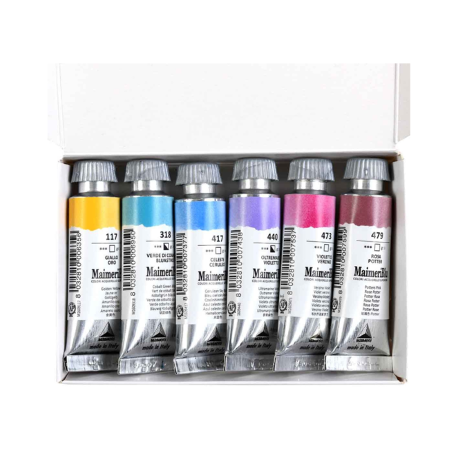 MaimeriBlu Provence Watercolour Set - 6x 12ml Tubes