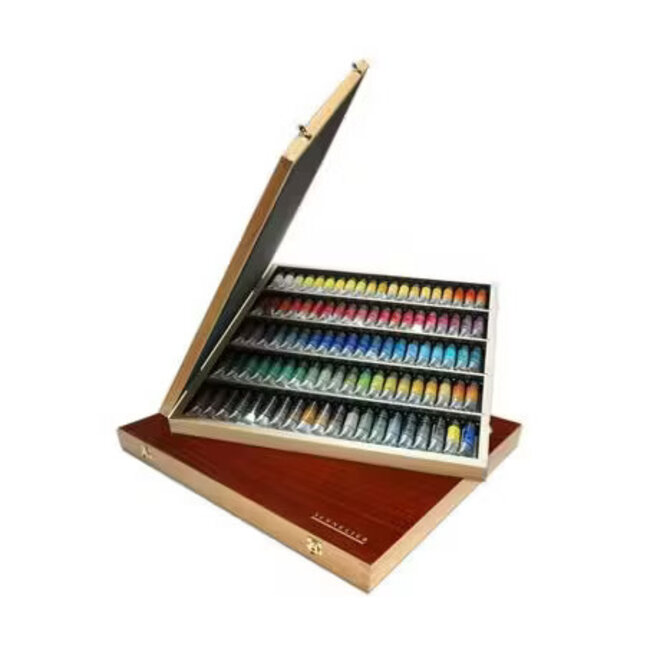 Sennelier French Artists' Watercolour Sets, 98-Color Complete Wood Set