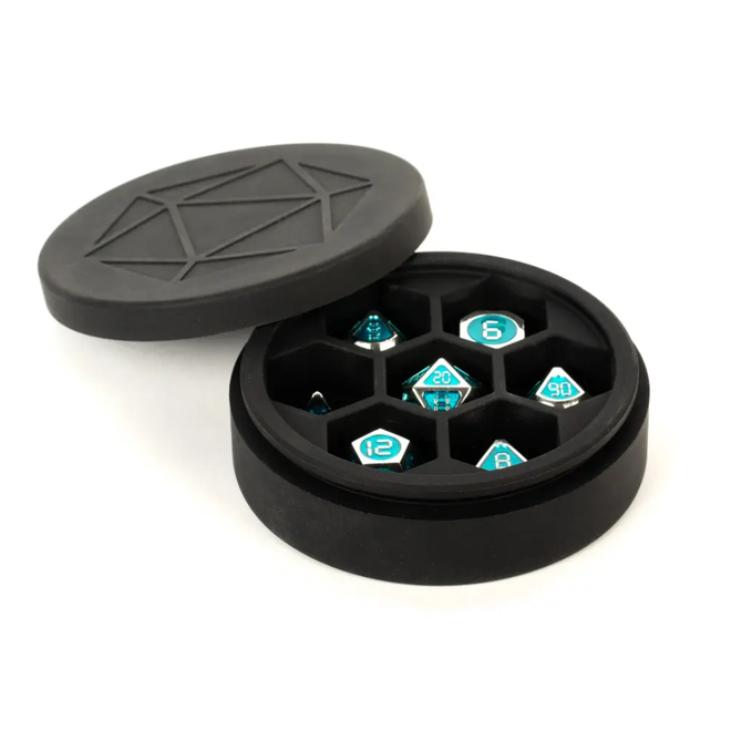 FanRoll Silicone Round Dice Case - Black (Dice Not Included)