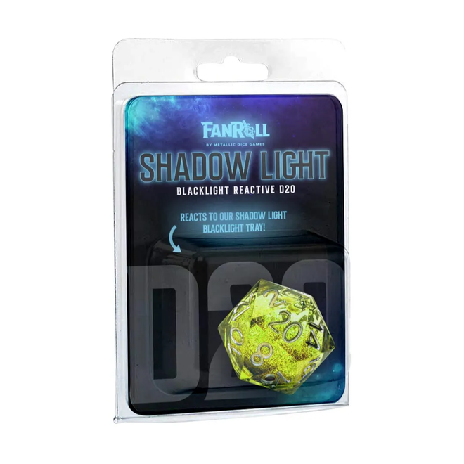 FanRoll Individual d20 - Elixir Liquid Core: Shadow Light (UV Reactive)
