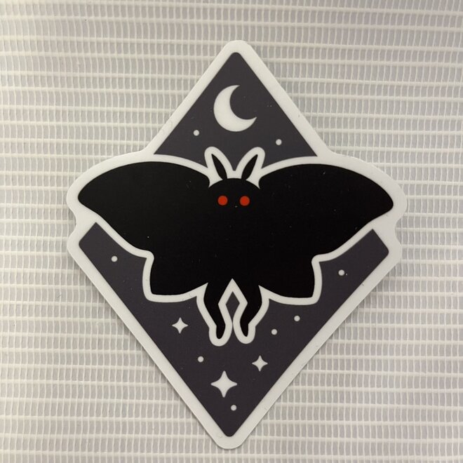 Nighttime Mothman - Large Printed Vinyl Sticker