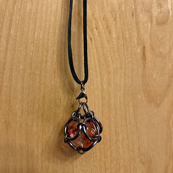 Poseidon'S Forge D20 Necklace - Black