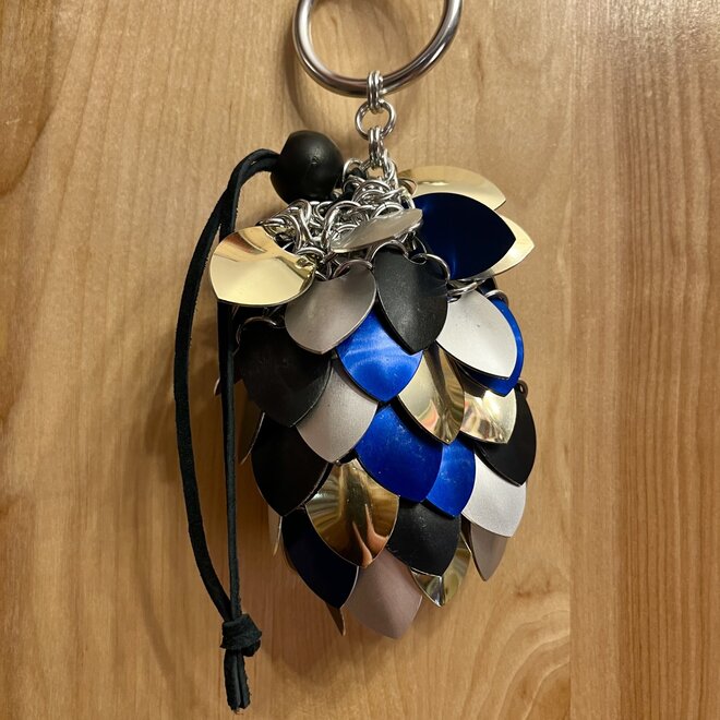 Poseidon'S Forge Dice Bag - Blue, Silver, Black, Gold - Small
