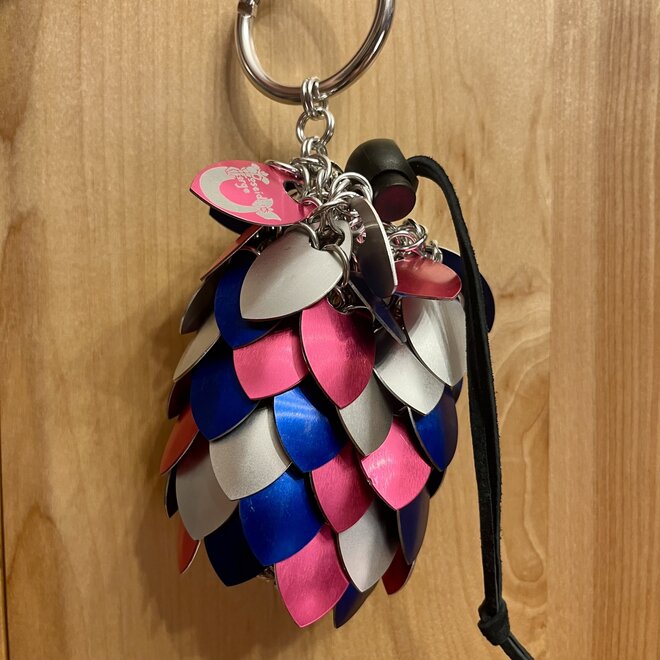 Poseidon'S Forge Dice Bag - Pink, Blue, Silver - Small