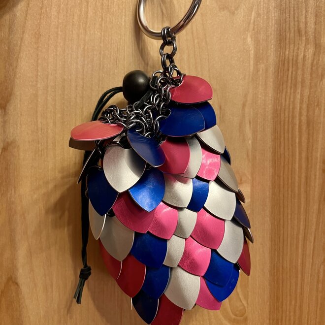 Poseidon'S Forge Dice Bag - Pink, Blue, Silver - Medium
