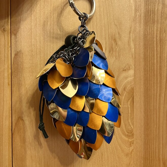 Poseidon'S Forge Dice Bag - Blue, Orange, Gold - Medium