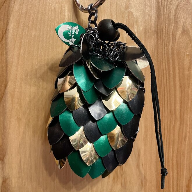 Poseidon'S Forge Dice Bag - Black, Green, Gold - Medium