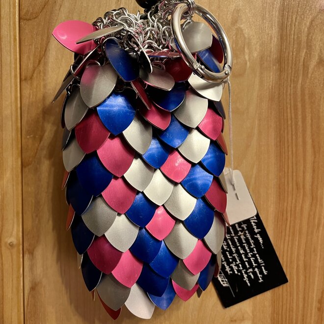 Poseidon'S Forge Dice Bag - Blue, Silver, Pink - Large