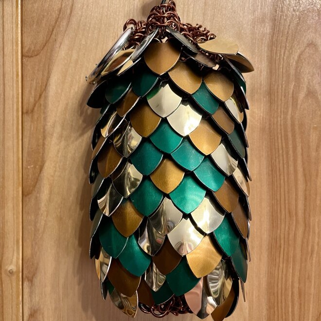 Poseidon'S Forge Dice Bag - Green, Gold, Copper - Large