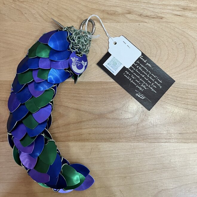 Poseidon'S Forge Scale Mail Dragon Tail - Blue, Green, Purple - Small