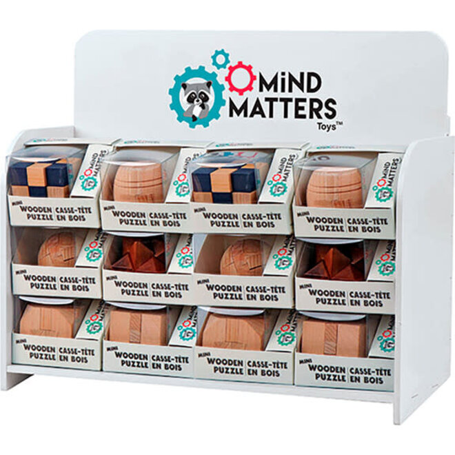 Mind Matters Mini Brain Teaser Wood Puzzles - Individual (Ships in a random design)