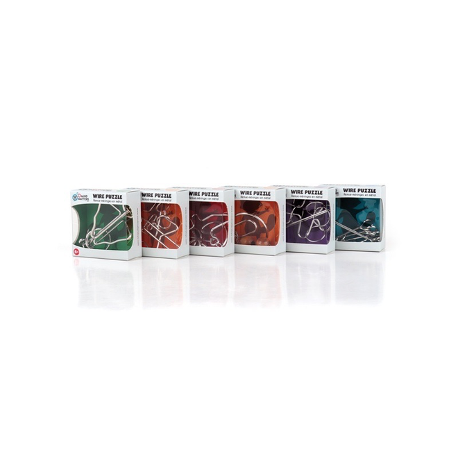 Mind Matters Mini Wire Puzzles - Beginner - Individual (Ships in a random design)