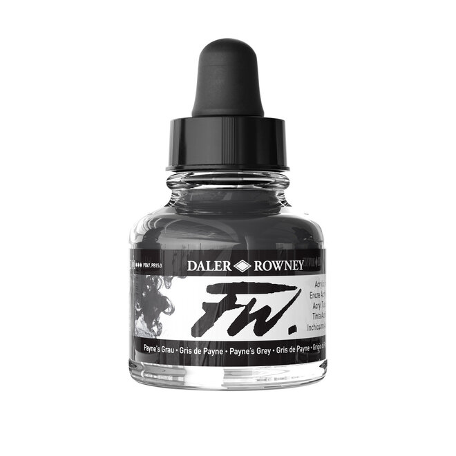Fw Acrylic Ink Payne'S Grey 1Oz