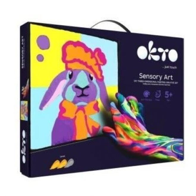 OKTO Sensory Art - Bunny Coloring With Clay Set By Numbers