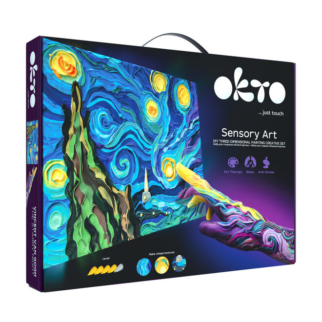 OKTO Sensory Art - 3D Painting Vincent Van Gogh The Starry Night Kit
