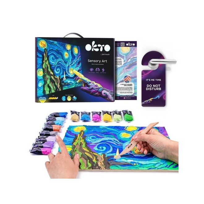 OKTO Sensory Art - 3D Painting Vincent Van Gogh The Starry Night Kit