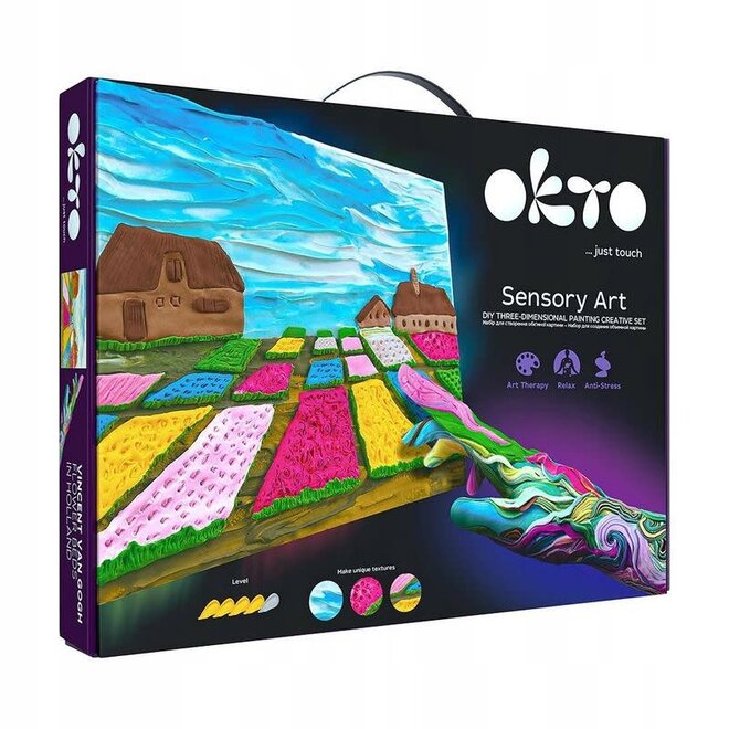 OKTO Sensory Art - 3D Vincent Van Gogh Flower Beds In Holland Kit