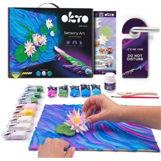 OKTO Sensory Art - 3D Painting Claude Monet Water Lilies Kit