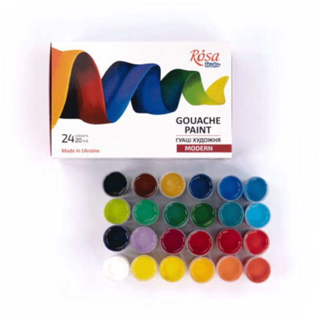 Rosa Studio Gouache Set 24 20Ml Jars