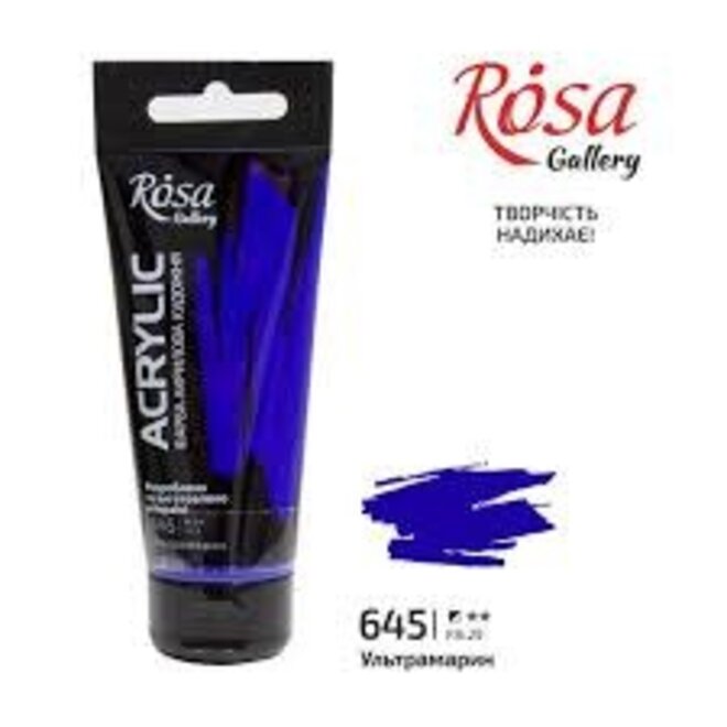 Acrylic Paint, Ultramarine, 60 Ml, Rosa Gallery