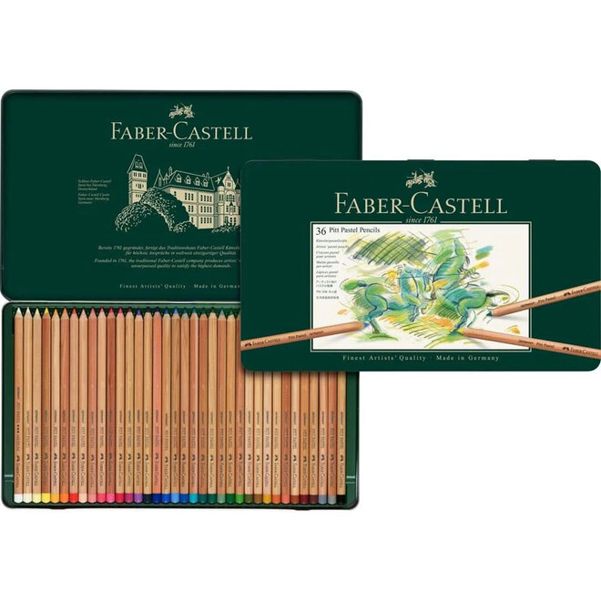 Faber Castell Pitt Pastel Pencil Tin 36/Set