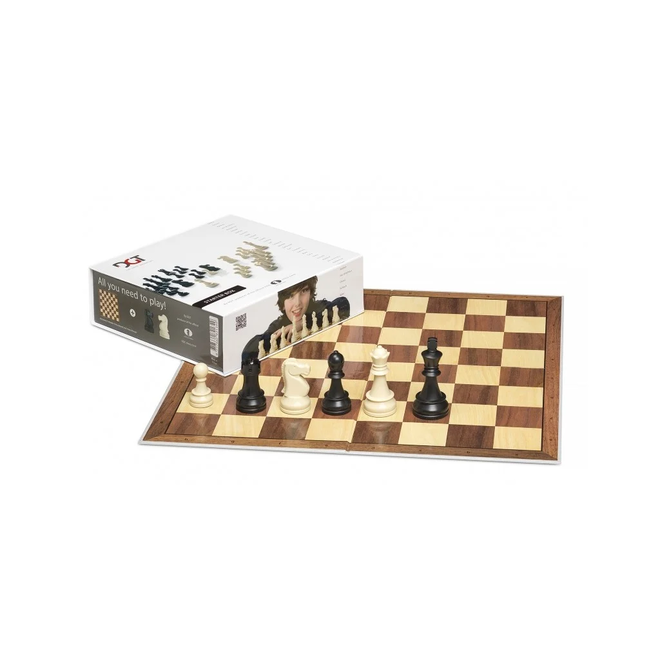 DGT: The Chess Innovators: Chess Starter Box: Grey (Pieces + Board)