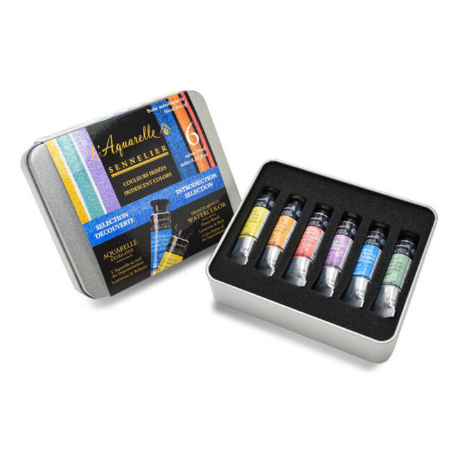 Sennelier Artist's Watercolour - Iridescent Colours Introduction Selection - 6 x 10ml Tubes