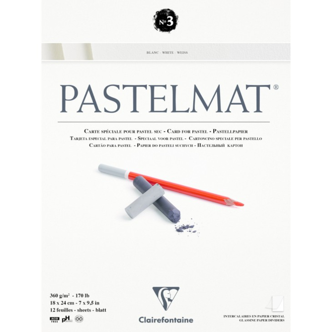 Pastelmat 170Lb 12Sheet 7.5X9.5 - White