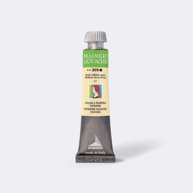 Maimeri 20Ml Gouache Brilliant Green Deep