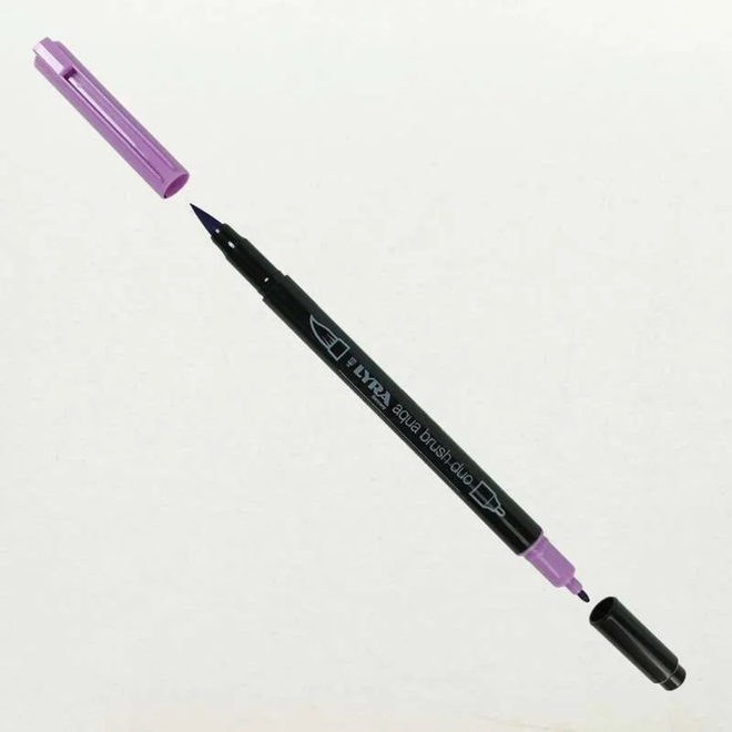 Lyra Aqua Brush Duo - Red Violet