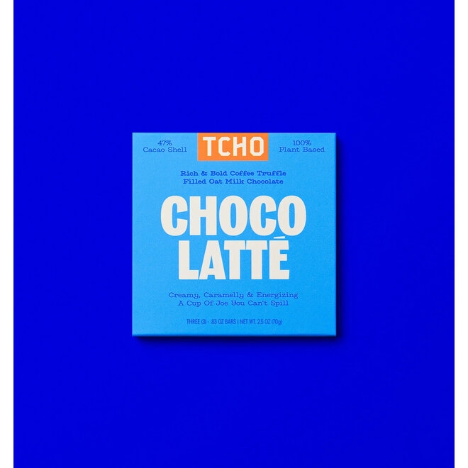 TCHO: Choco Latte - Cashew Oat Milk Chocolate with Rich & Bold Coffee - Vegan/GF - 70g