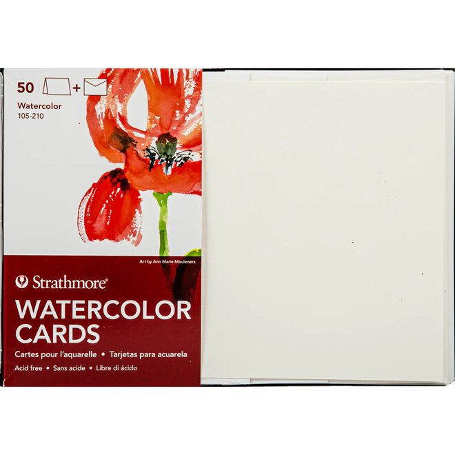 Strathmore Watercolor Cards 140Lb 50Pk