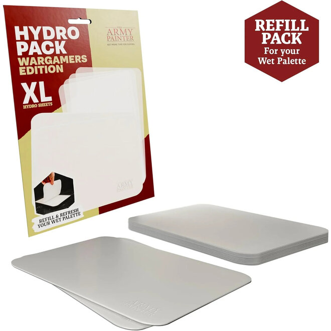 The Army Painter: Hydro Pack: Wargamers Edition XL - Wet Palette Refill w/ 50 Sheets & 2 Foams