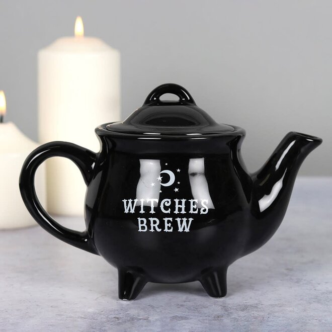 Witches Brew Ceramic Cauldron Tea Pot