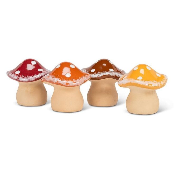 Medium Speckled Mushroom - Ceramic 4" - Individual (Ships in a random colour)