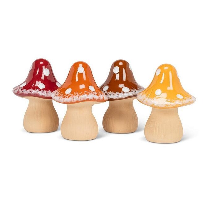 Large Speckled Mushroom - Ceramic 5.5" - Individual (Ships in a random colour)
