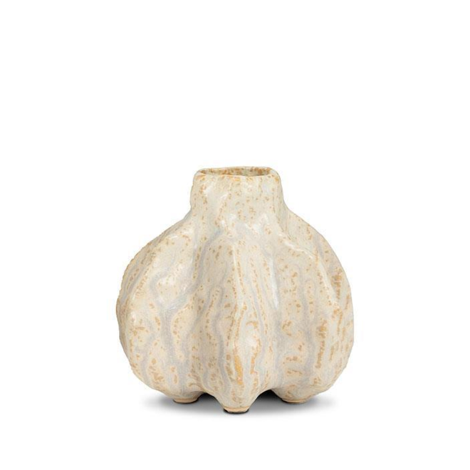 Small Spiny Bulb Vase - Antique White 3.5"