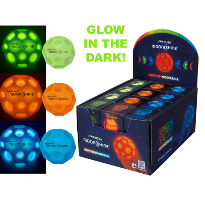 Waboba MoonShine Light Up Moon Ball - Individual (Ships in a random colour)