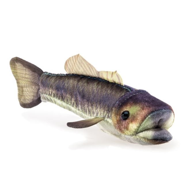 Folkmanis Large Mouth Bass Finger Puppet