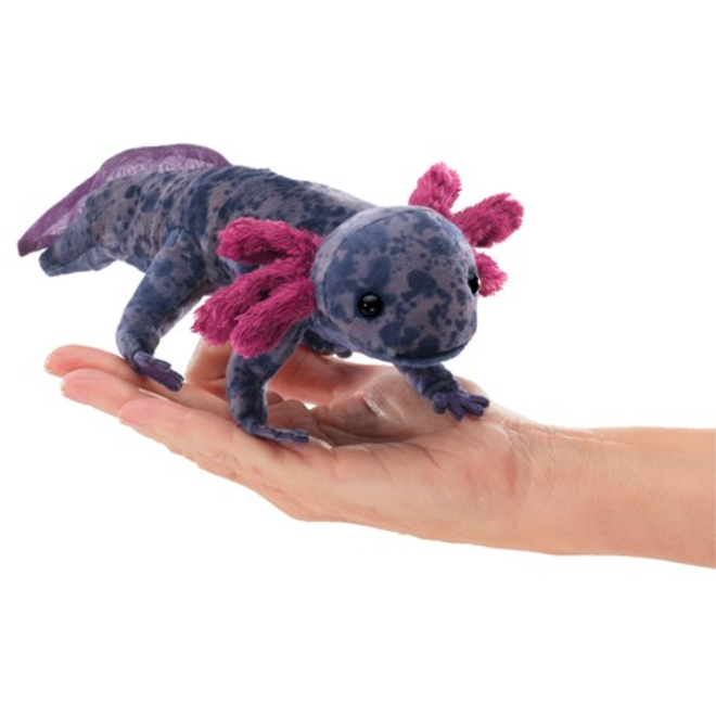 Folkmanis Finger Puppet - Black Axolotl
