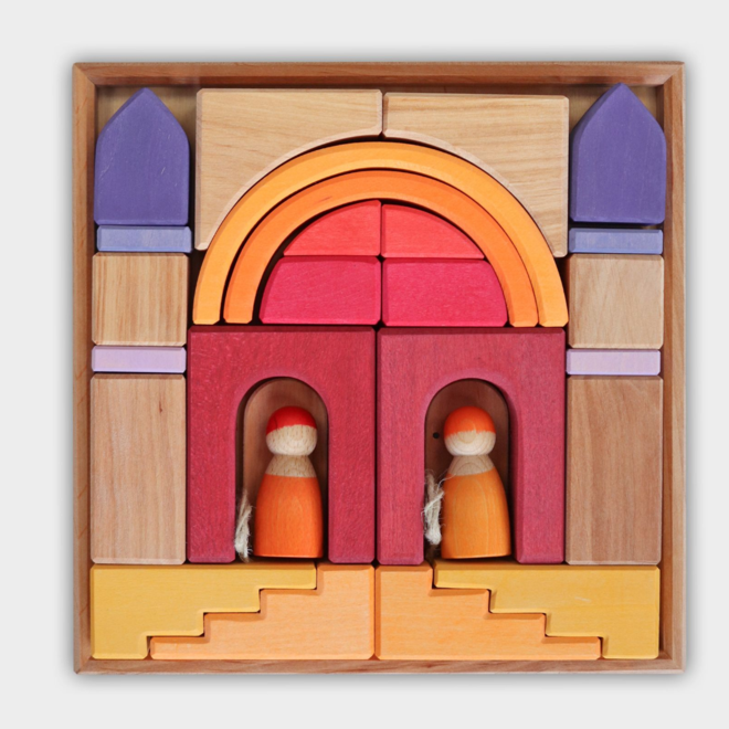 Grimm's Wooden Blocks - Building World: Desert Sand