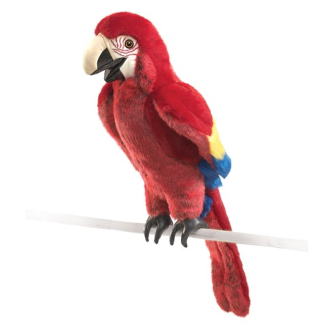 Folkmanis Puppet - Scarlet Macaw
