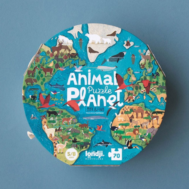Londji Jigsaw Puzzle - Animal Planet - 70pc w/ Explorer's Notebook