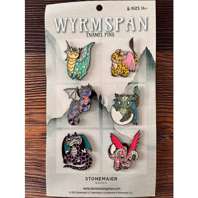 Wyrmspan Enamel pins