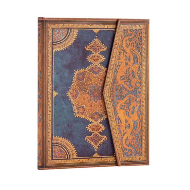 Paperblanks Hardcover Journal - With Flap -  Safavid Indigo - ULTRA, LINED