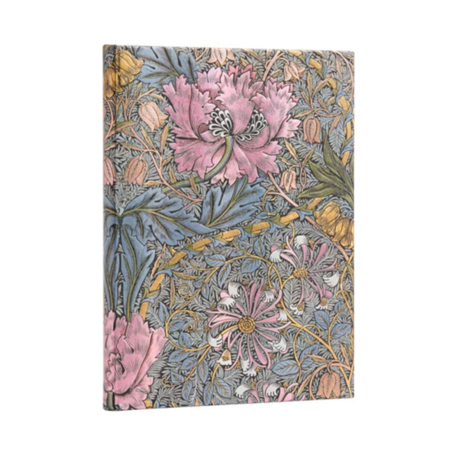 Paperblanks Hardcover Journal - William Morris: Pink Honeysuckle - Ultra, Unlined