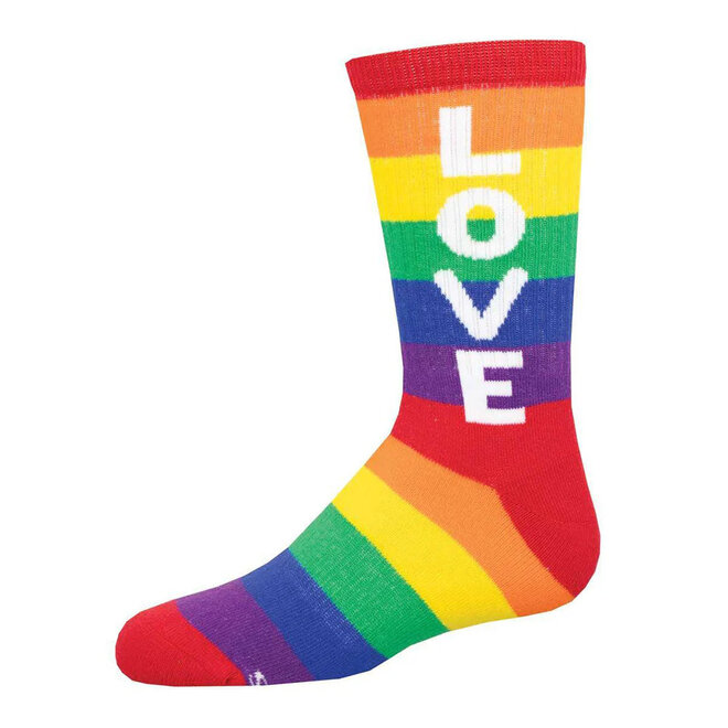 Socksmith Socks - S/M - Love - Rainbow, Size S/M