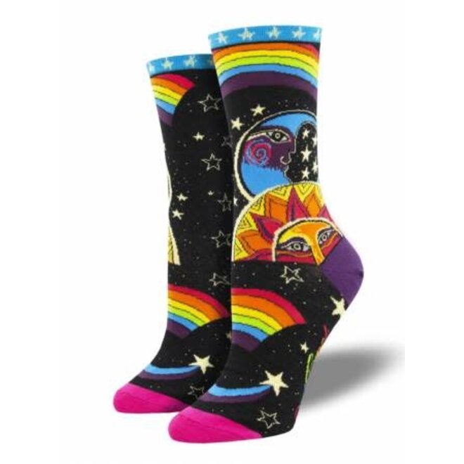 Socksmith Socks - S - Celestial Joy - Black, Size 9-11