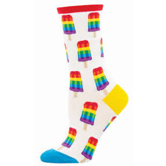 Socksmith Socks - S - Gay Pops - White, Size 9-11